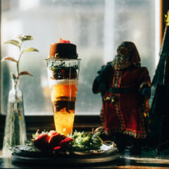 冬の幸せが詰まったクリスマスパフェ｜八王子カフェで味わう大人のチョコレートと柑橘の物語